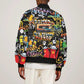 Raised On Hip Hop Bomber Jacket Graffiti Art Style - African Pride