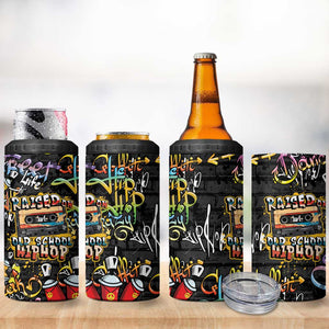 Raised On Hip Hop 4 in 1 Can Cooler Tumbler Graffiti Art Style - African Pride