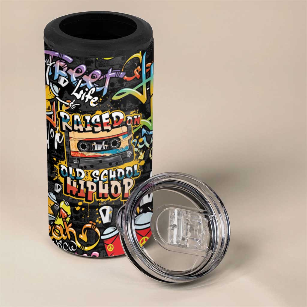 Raised On Hip Hop 4 in 1 Can Cooler Tumbler Graffiti Art Style - African Pride