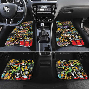 Raised On Hip Hop Car Mats Graffiti Art Style - African Pride