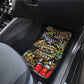 Raised On Hip Hop Car Mats Graffiti Art Style - African Pride