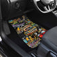 Raised On Hip Hop Car Mats Graffiti Art Style - African Pride
