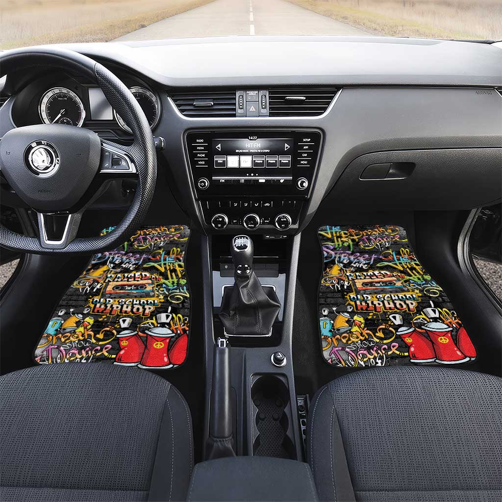 Raised On Hip Hop Car Mats Graffiti Art Style - African Pride