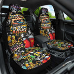 Raised On Hip Hop Car Seat Cover Graffiti Art Style - African Pride