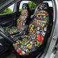 Raised On Hip Hop Car Seat Cover Graffiti Art Style - African Pride