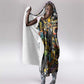 Raised On Hip Hop Hooded Blanket Graffiti Art Style - African Pride