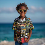 Raised On Hip Hop Kid Hawaiian Shirt Graffiti Art Style - African Pride