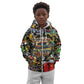 Raised On Hip Hop Kid Hoodie Graffiti Art Style - African Pride