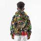 Raised On Hip Hop Kid Hoodie Graffiti Art Style - African Pride
