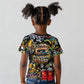Raised On Hip Hop Kid T shirt Graffiti Art Style - African Pride