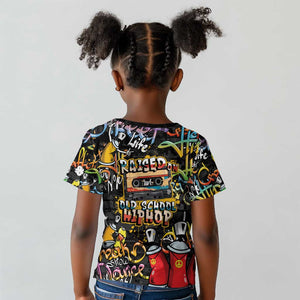 Raised On Hip Hop Kid T shirt Graffiti Art Style - African Pride