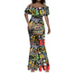 Raised On Hip Hop Mermaid Dress Graffiti Art Style - African Pride