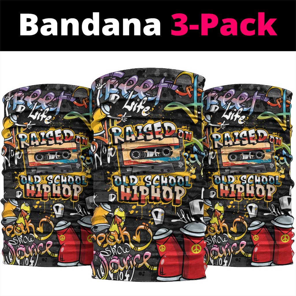Raised On Hip Hop Neck Gaiter Graffiti Art Style LT05