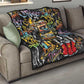 Raised On Hip Hop Quilt Graffiti Art Style - African Pride
