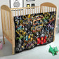 Raised On Hip Hop Quilt Graffiti Art Style - African Pride