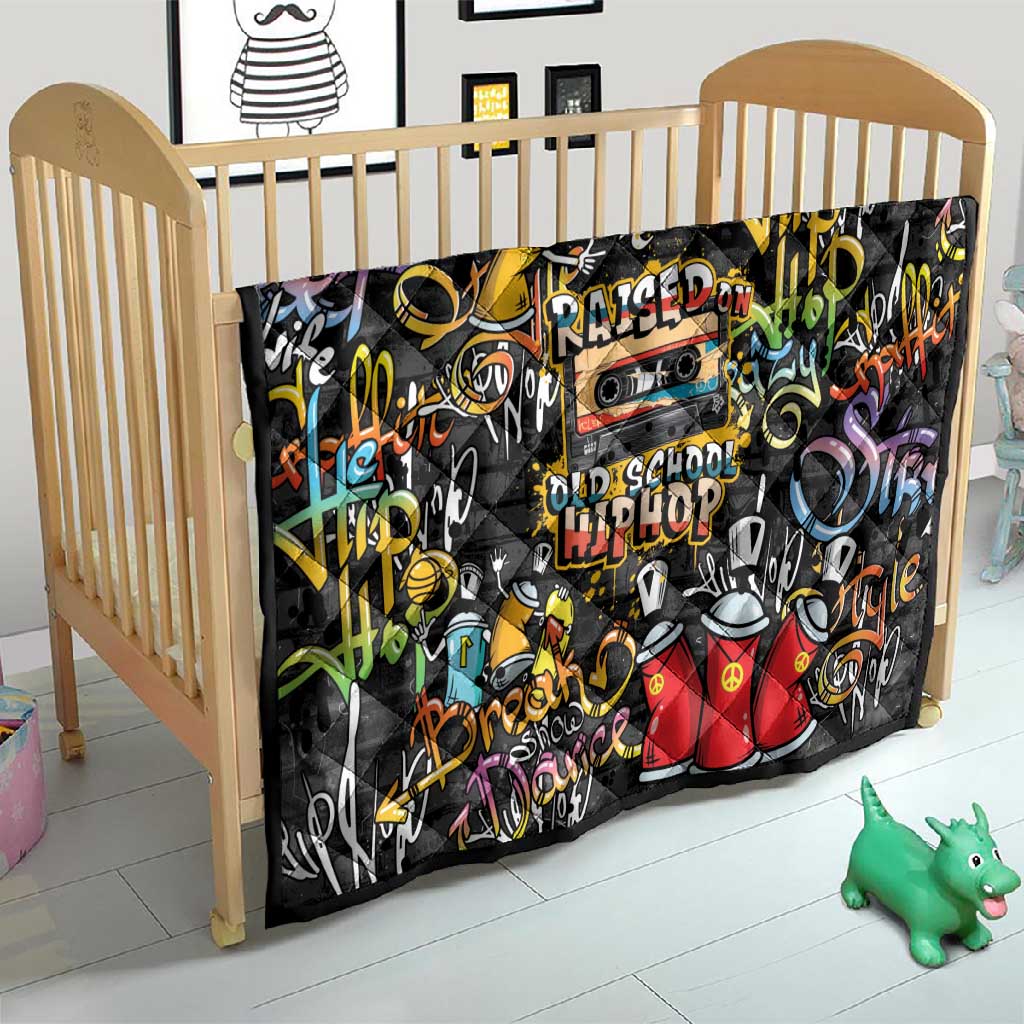 Raised On Hip Hop Quilt Graffiti Art Style - African Pride