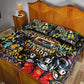 Raised On Hip Hop Quilt Bed Set Graffiti Art Style - African Pride