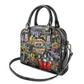 Raised On Hip Hop Shoulder Handbag Graffiti Art Style - African Pride