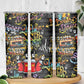 Raised On Hip Hop Skinny Tumbler Graffiti Art Style - African Pride
