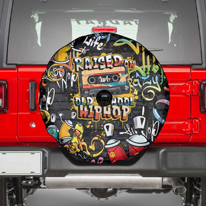 Raised On Hip Hop Spare Tire Cover Graffiti Art Style - African Pride