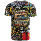 Raised On Hip Hop T shirt Graffiti Art Style - African Pride