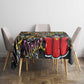 Raised On Hip Hop Tablecloth Graffiti Art Style - African Pride