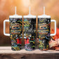 Raised On Hip Hop Tumbler With Handle Graffiti Art Style - African Pride