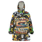 Raised On Hip Hop Wearable Blanket Hoodie Graffiti Art Style - African Pride