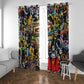 Raised On Hip Hop Window Curtain Graffiti Art Style - African Pride