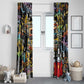 Raised On Hip Hop Window Curtain Graffiti Art Style - African Pride