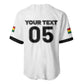 Custom Ghana Football 2026 Baseball Jersey Black Stars Never Fall White Version