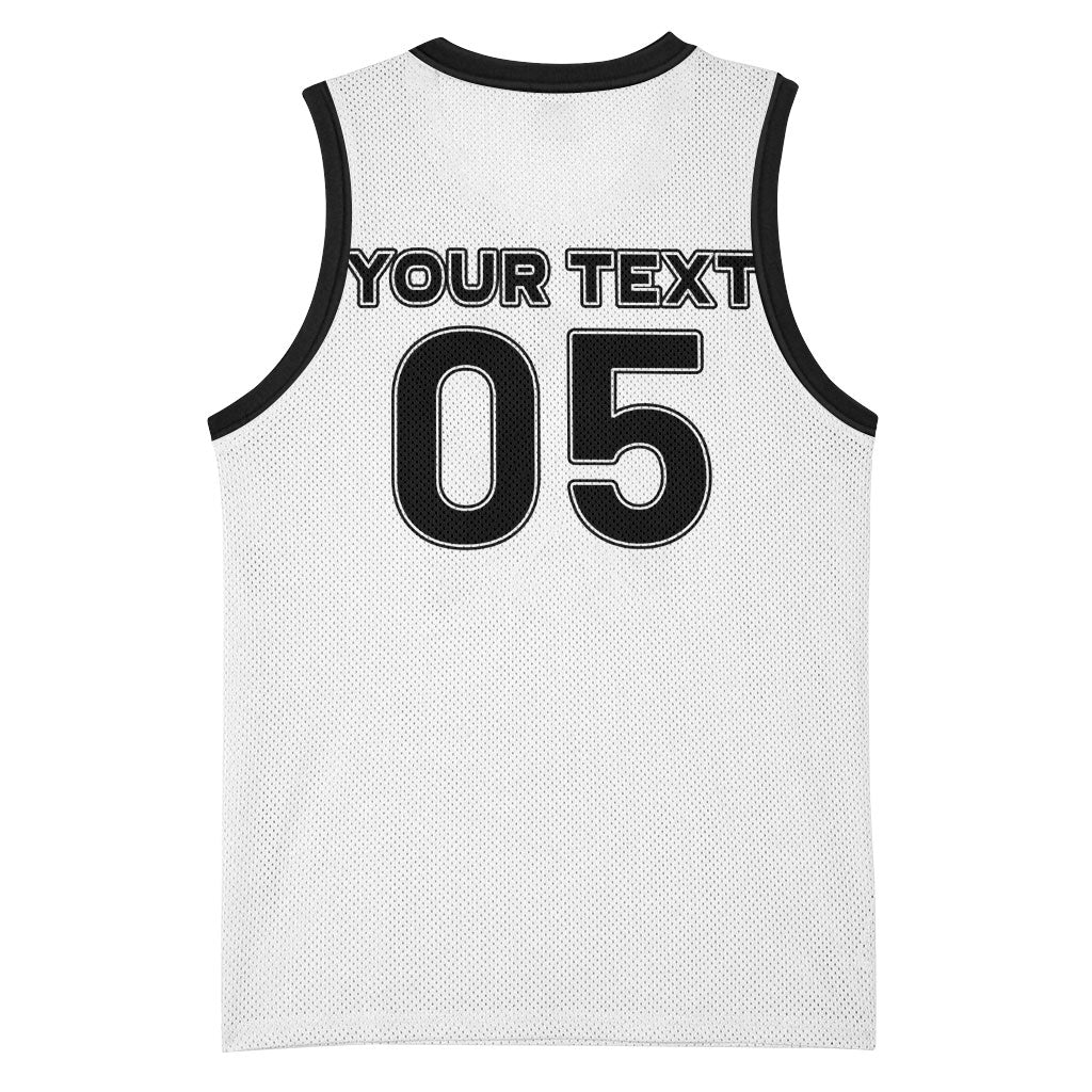 Custom Ghana Football 2026 Basketball Jersey Black Stars Never Fall White Version