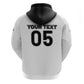 Custom Ghana Football 2026 Hoodie Black Stars Never Fall White Version