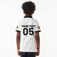 Custom Ghana Football 2026 Kid Polo Shirt Black Stars Never Fall White Version