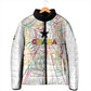 Custom Ghana Football 2026 Padded Jacket Black Stars Never Fall White Version