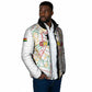Custom Ghana Football 2026 Padded Jacket Black Stars Never Fall White Version