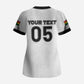 Custom Ghana Football 2026 Scrub Top Black Stars Never Fall White Version
