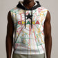 Custom Ghana Football 2026 Sleeveless Hoodie Black Stars Never Fall White Version