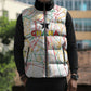 Custom Ghana Football 2026 Sleeveless Puffer Jacket Black Stars Never Fall White Version