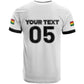 Custom Ghana Football 2026 T shirt Black Stars Never Fall White Version