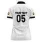 Custom Ghana Football 2026 Women Polo Shirt Black Stars Never Fall White Version