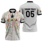 Custom Ghana Football 2026 Zipper Polo Shirt Black Stars Never Fall White Version