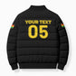 Custom Ghana Football 2026 Bomber Puffer Jacket Black Stars Never Fall Black Version