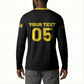 Custom Ghana Football 2026 Button Sweatshirt Black Stars Never Fall Black Version