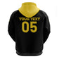 Custom Ghana Football 2026 Hoodie Black Stars Never Fall Black Version