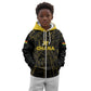 Custom Ghana Football 2026 Kid Hoodie Black Stars Never Fall Black Version