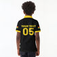 Custom Ghana Football 2026 Kid Polo Shirt Black Stars Never Fall Black Version