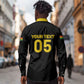 Custom Ghana Football 2026 Long Sleeve Button Shirt Black Stars Never Fall Black Version