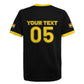 Custom Ghana Football 2026 Rugby Jersey Black Stars Never Fall Black Version
