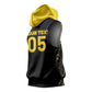 Custom Ghana Football 2026 Sleeveless Hoodie Black Stars Never Fall Black Version